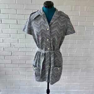 Vintage 70s polyester button front shirt